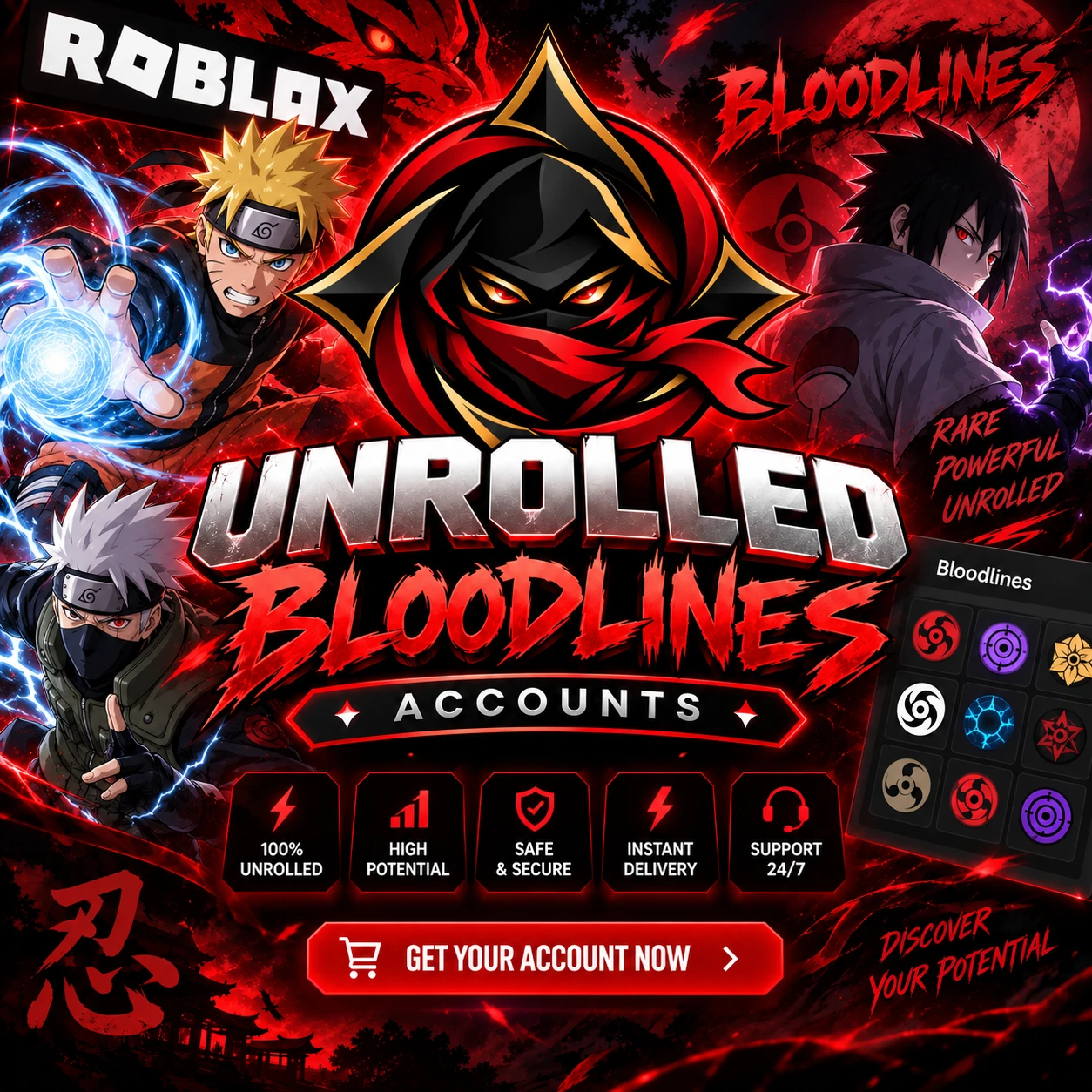 Roblox Bloodlines Account [Unrolled]